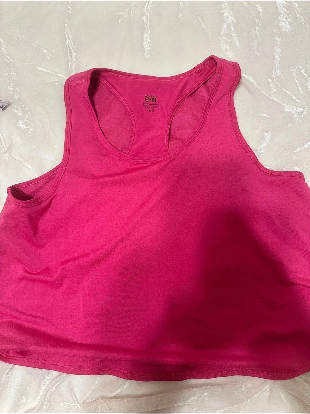 Athleta Girl Girls Athletic Tank Top Pink Size XL (14) Like New